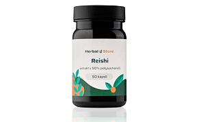 Reishi kapsle - extrakt s 50% polysacharidů