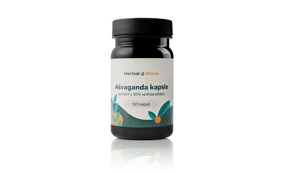 Ašvaganda kapsle - extrakt s 10% withanolides